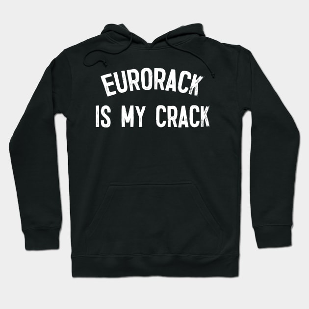 Eurorack Is My Crack - Funny Synth Lover Gift Hoodie by DankFutura